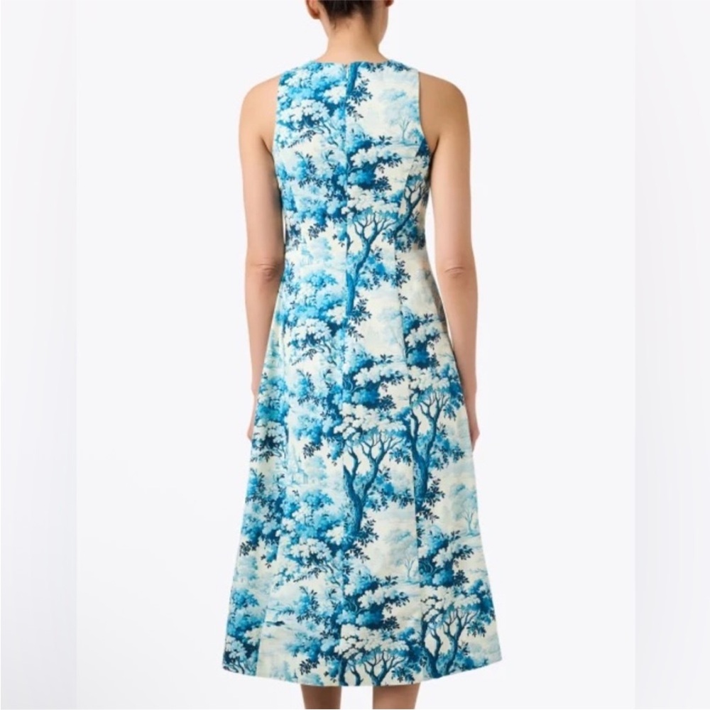 New Mestiza New York Louisa Sleeveless Toile Print Midi Dress size 6 - Picture 4 of 12
